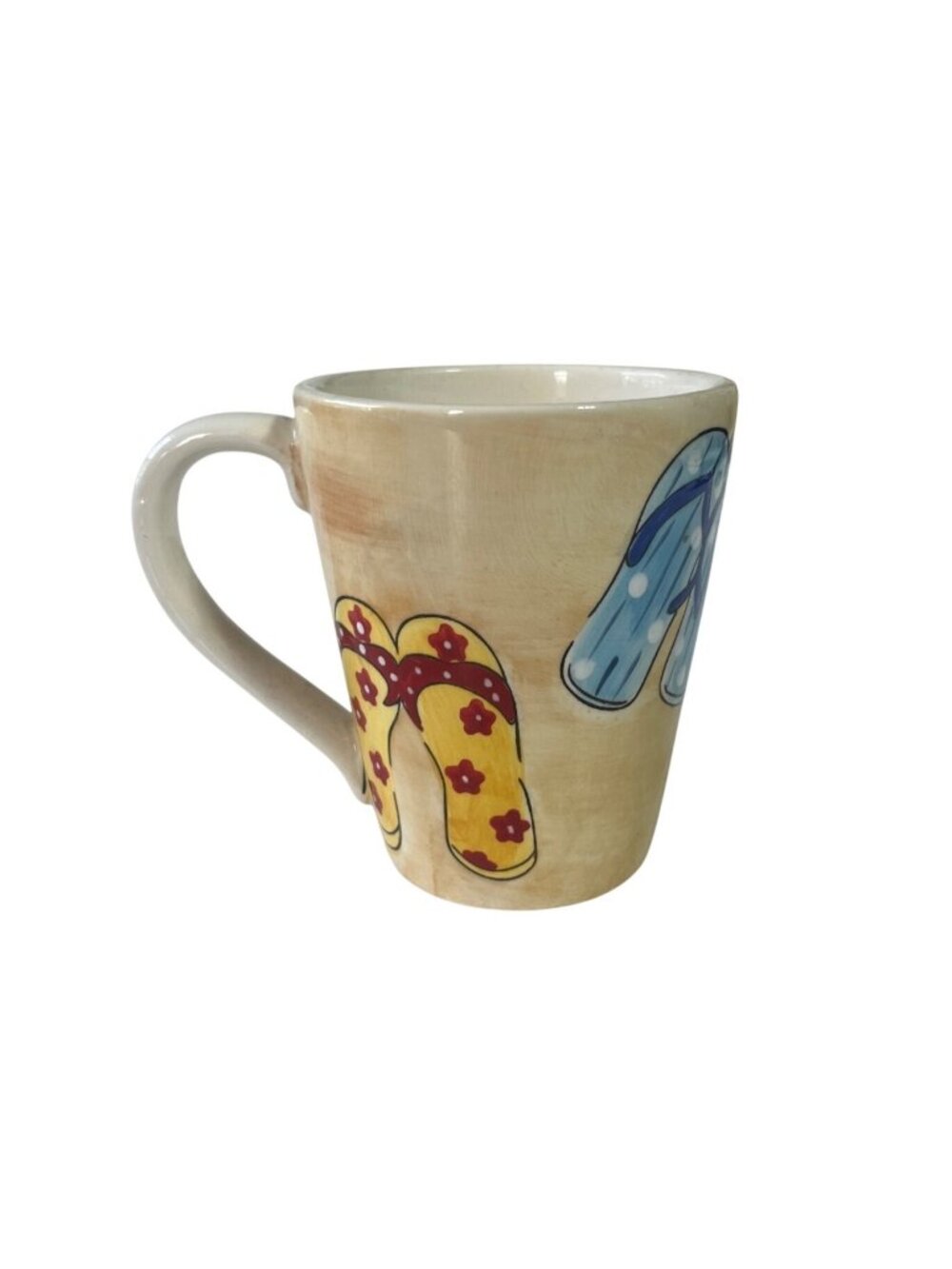 StoneLite Coffee Mug Flip Flops Summer Tan Microwave & Dishwasher Safe
